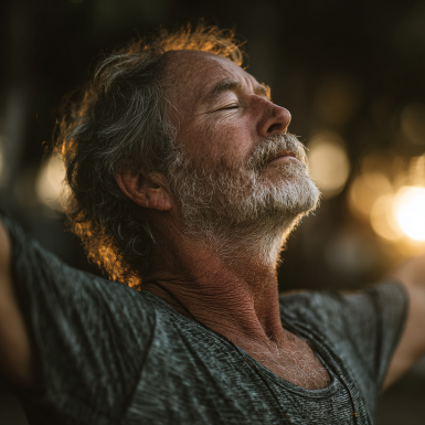 Instructor de yoga ajutând o persoană în vârstă